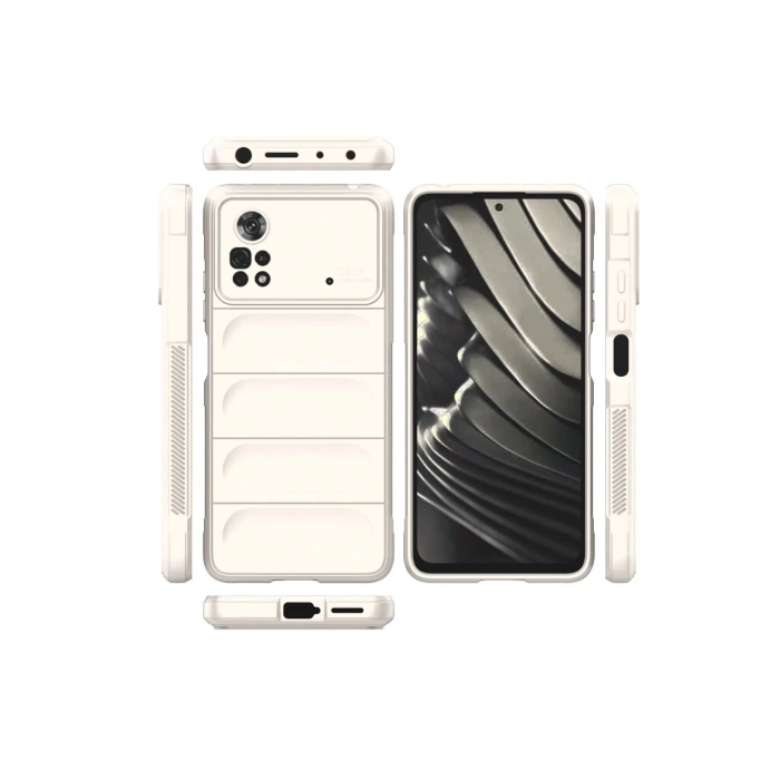 Xiaomi Poco X4 Pro 5G Kılıf Optimum Silikon - Krem
