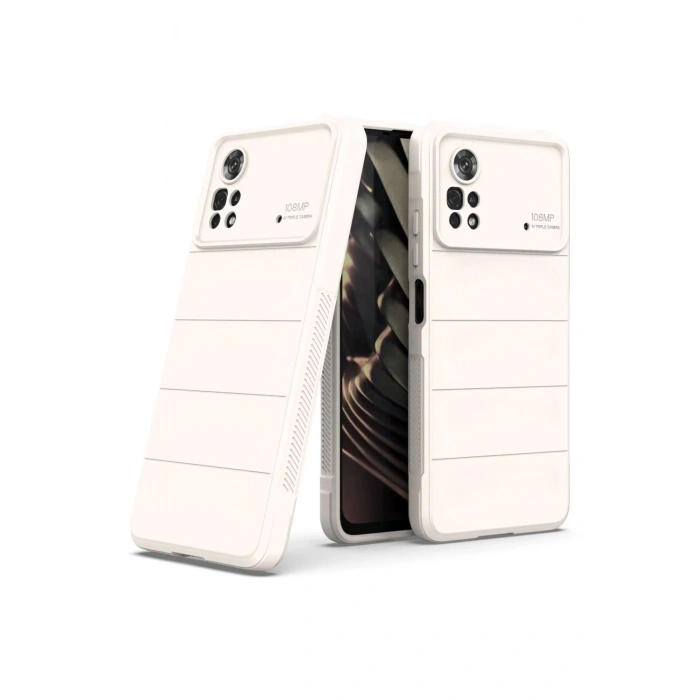 Xiaomi Poco X4 Pro 5G Kılıf Optimum Silikon - Krem