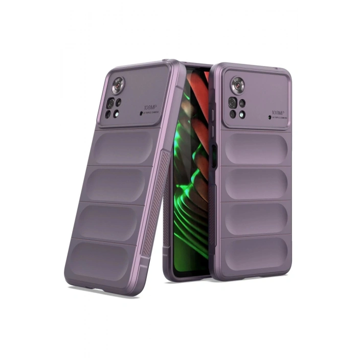 Xiaomi Poco X4 Pro 5G Kılıf Optimum Silikon - Mor