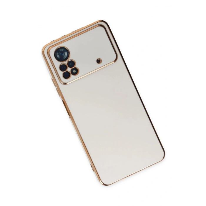 Xiaomi Poco X4 Pro 5G Kılıf Volet Silikon - Beyaz