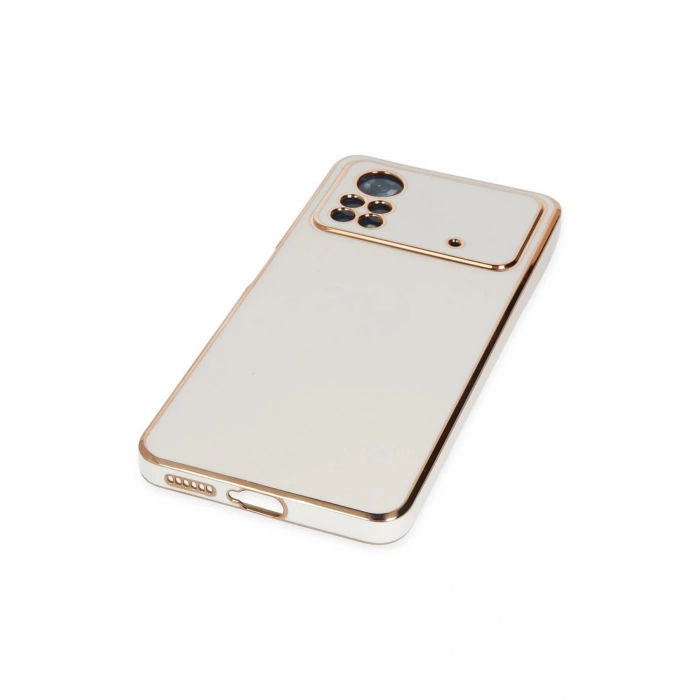 Xiaomi Poco X4 Pro 5G Kılıf Volet Silikon - Beyaz