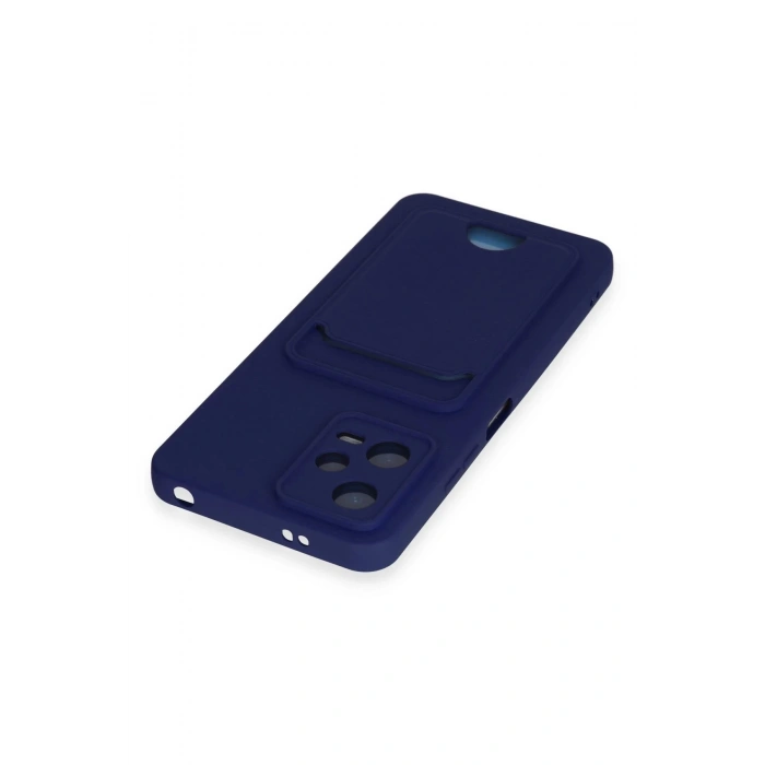 Xiaomi Poco X5 5G Kılıf Kelvin Kartvizitli Silikon - Lacivert