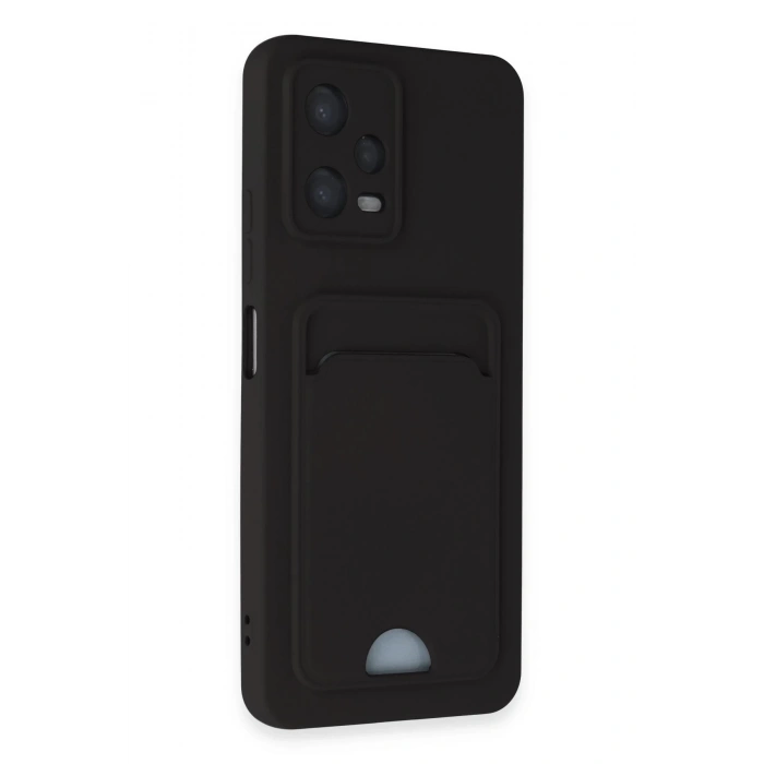 Xiaomi Poco X5 5G Kılıf Kelvin Kartvizitli Silikon - Siyah