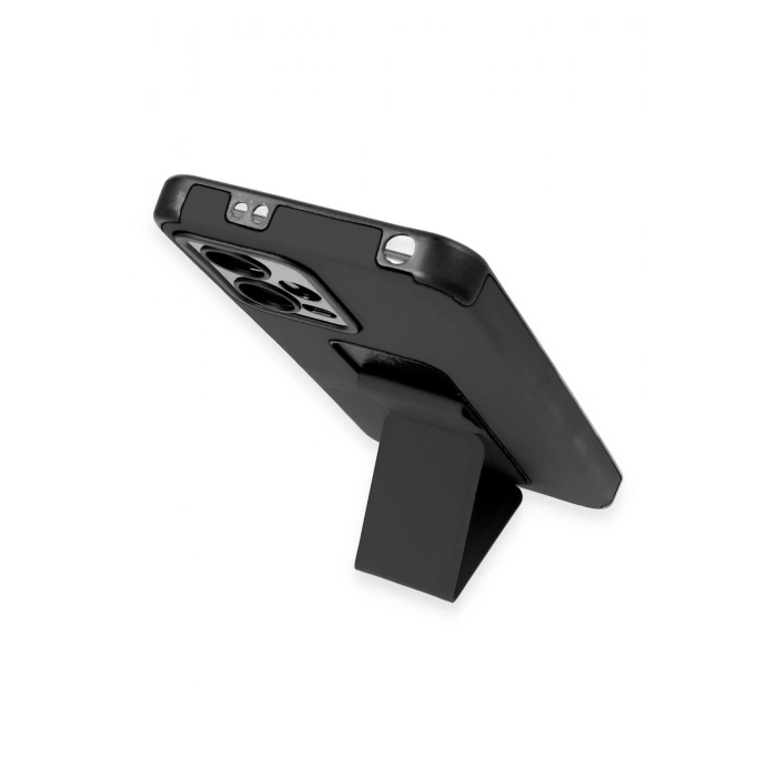 Xiaomi Poco X5 5G Kılıf Mega Standlı Silikon - Siyah