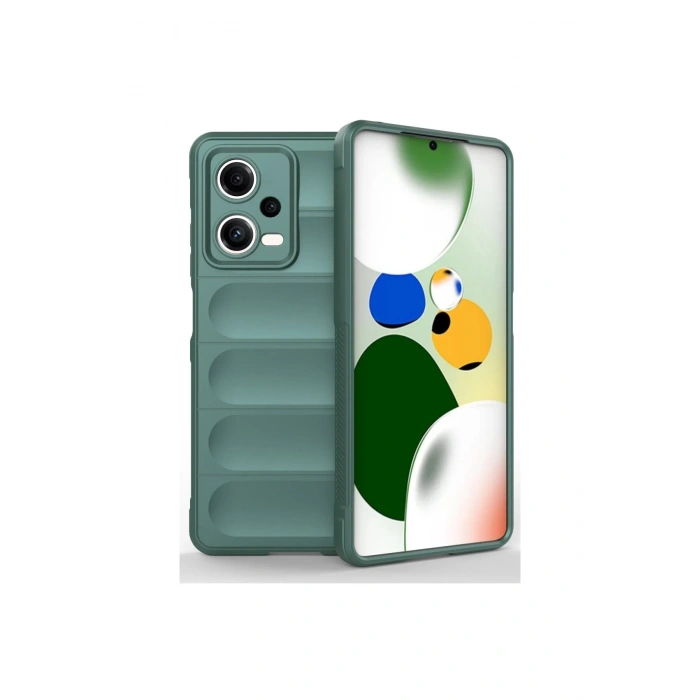 Xiaomi Poco X5 5G Kılıf Optimum Silikon - Koyu Yeşil