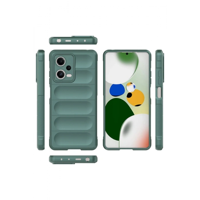 Xiaomi Poco X5 5G Kılıf Optimum Silikon - Koyu Yeşil