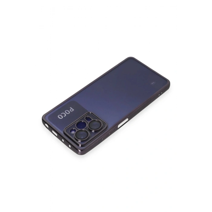 Xiaomi Poco X5 Pro 5G Kılıf Lensli Silikon - Mor