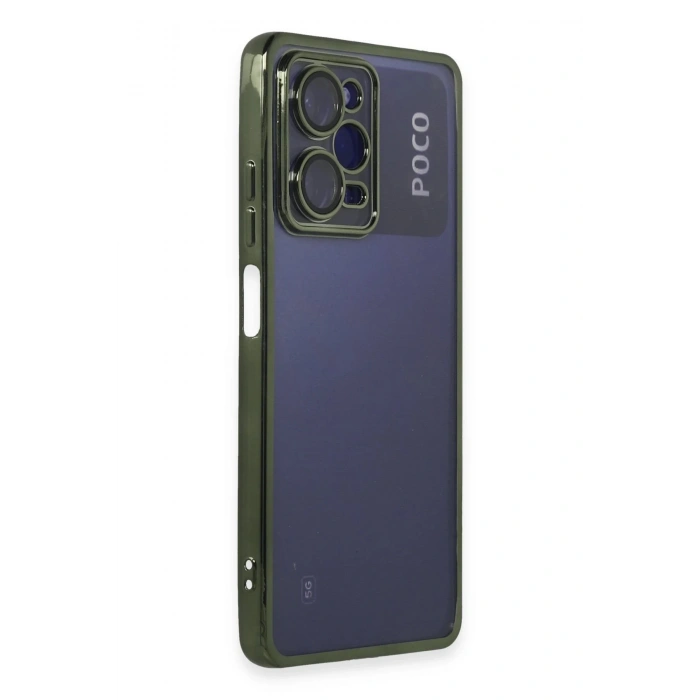 Xiaomi Poco X5 Pro 5G Kılıf Lensli Silikon - Yeşil