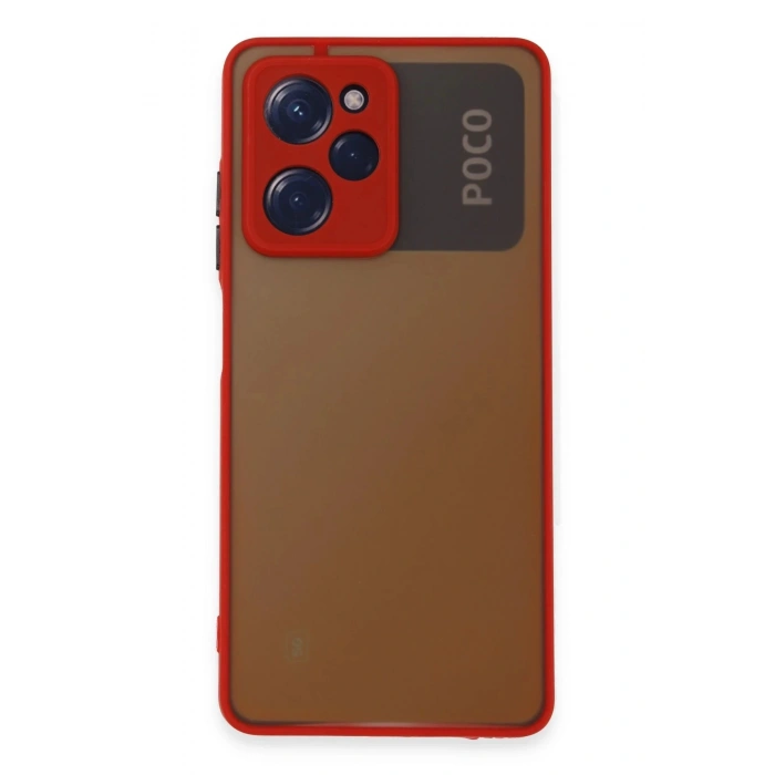 Xiaomi Poco X5 Pro 5G Kılıf Montreal Silikon Kapak - Kırmızı