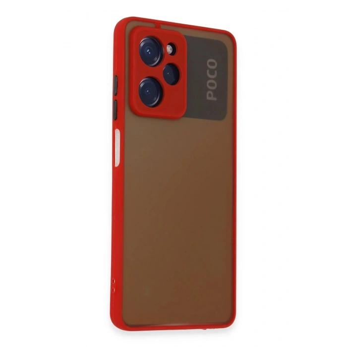 Xiaomi Poco X5 Pro 5G Kılıf Montreal Silikon Kapak - Kırmızı