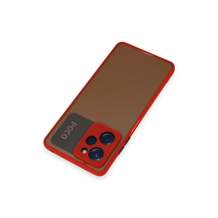 Xiaomi Poco X5 Pro 5G Kılıf Montreal Silikon Kapak - Kırmızı