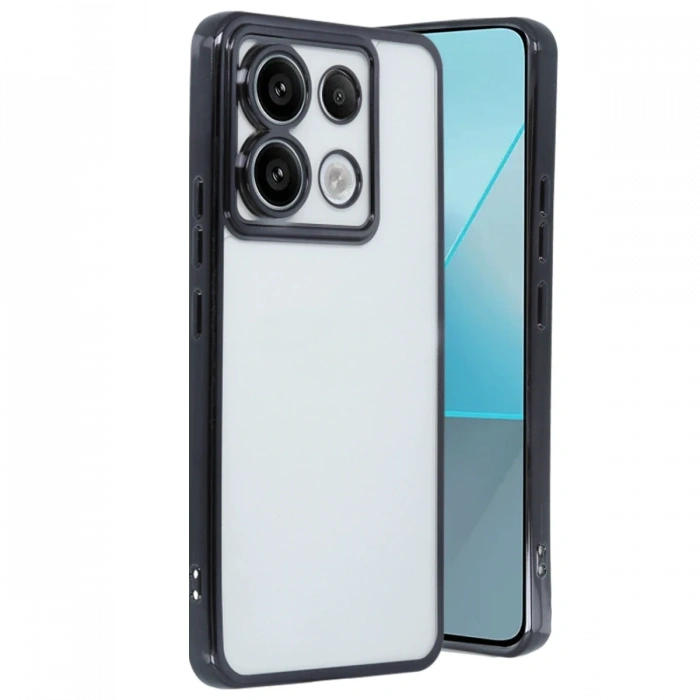 Xiaomi Poco X6 Kılıf Razer Lensli Silikon - Siyah