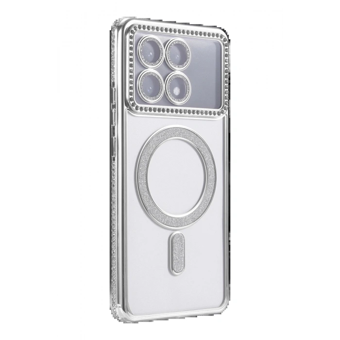 Xiaomi Poco X6 Pro Joke Simli Magneticsafe Kılıf - Gümüş