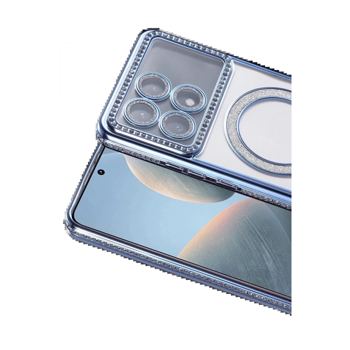 Xiaomi Poco X6 Pro Joke Simli Magneticsafe Kılıf - Mavi