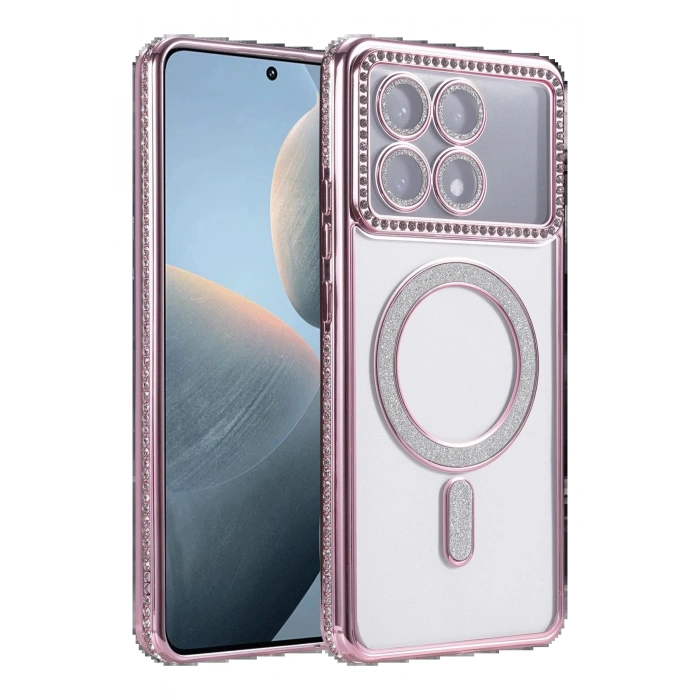 Xiaomi Poco X6 Pro Joke Simli Magneticsafe Kılıf - Pembe