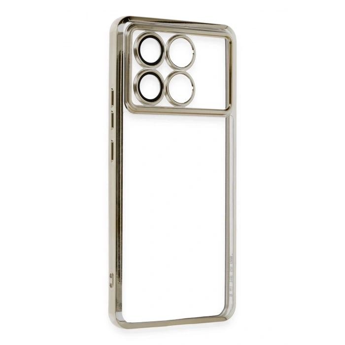 Xiaomi Poco X6 Pro Kılıf Razer Lensli Silikon - Gold