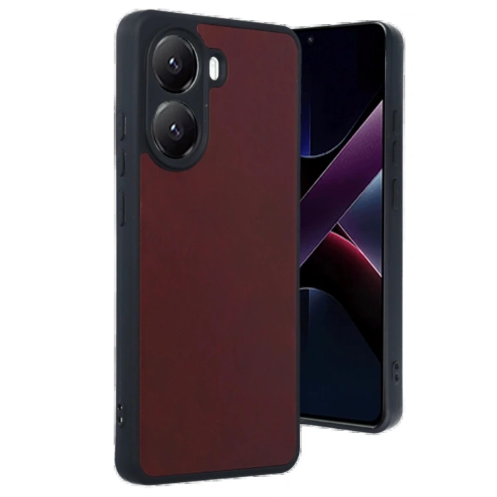 Xiaomi Poco X7 Pro Kılıf Aras Deri Kapak - Bordo