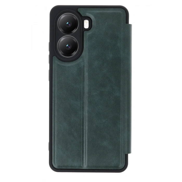 Xiaomi Poco X7 Pro Kılıf Flip Cover - Koyu Yeşil