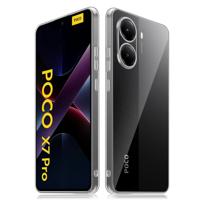 Xiaomi Poco X7 Pro Kılıf Lüx Şeffaf Silikon