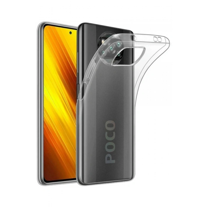 Xiaomi Pocophone X3 Kılıf Lüx Şeffaf Silikon
