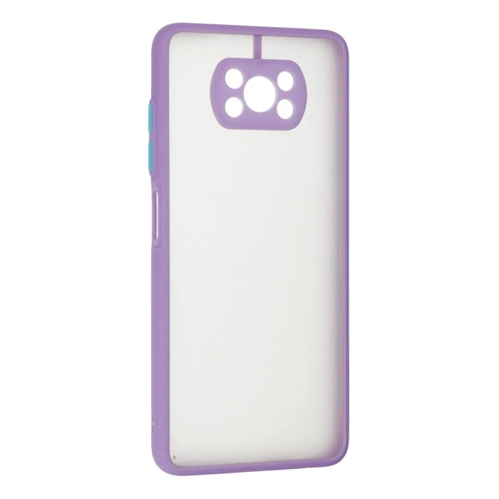 Xiaomi Pocophone X3 Kılıf Montreal Silikon Kapak - Mor