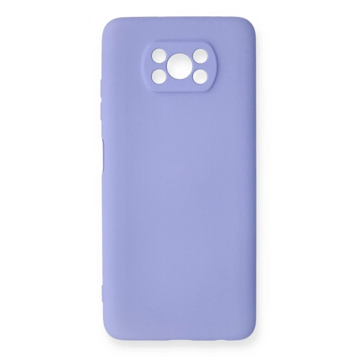 Xiaomi Pocophone X3 Kılıf Nano içi Kadife Silikon - Lila