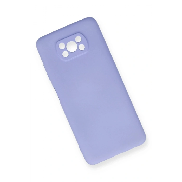 Xiaomi Pocophone X3 Kılıf Nano içi Kadife Silikon - Lila