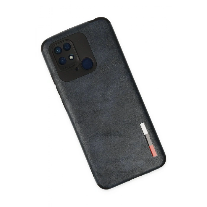 Xiaomi Redmi 10C Kılıf Loop Deri Silikon - Lacivert