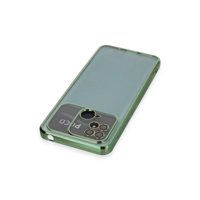 Xiaomi Redmi 10C Kılıf Razer Lensli Silikon - Yeşil