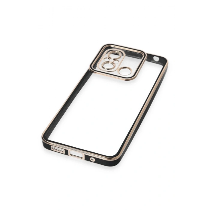 Xiaomi Redmi 12C Kılıf Liva Lens Silikon - Siyah