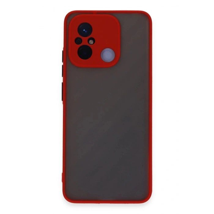 Xiaomi Redmi 12C Kılıf Montreal Silikon Kapak - Kırmızı
