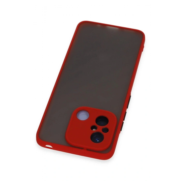 Xiaomi Redmi 12C Kılıf Montreal Silikon Kapak - Kırmızı