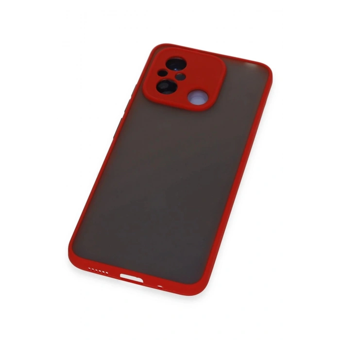Xiaomi Redmi 12C Kılıf Montreal Silikon Kapak - Kırmızı