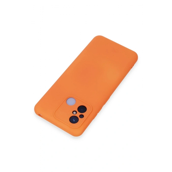 Xiaomi Redmi 12C Kılıf Nano içi Kadife Silikon - Turuncu