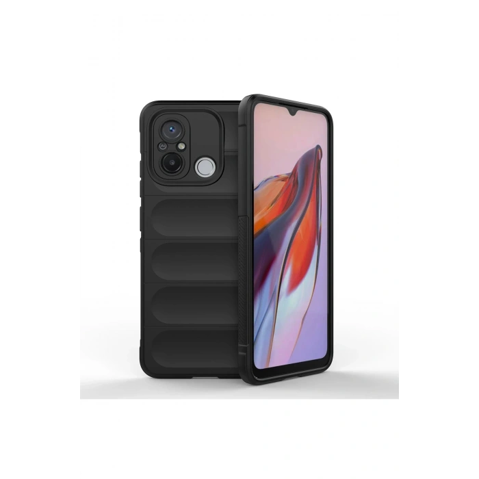 Xiaomi Redmi 12C Kılıf Optimum Silikon - Siyah