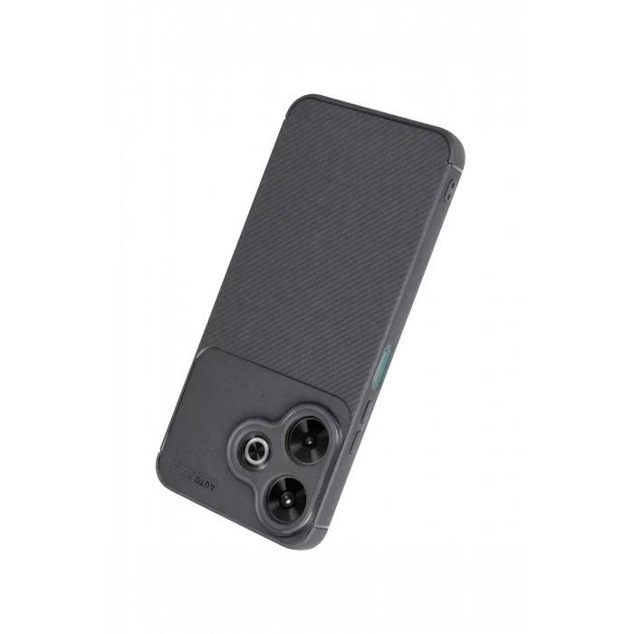 Xiaomi Redmi 13 4G Kılıf Auto Focus Karbon Kapak - Gri