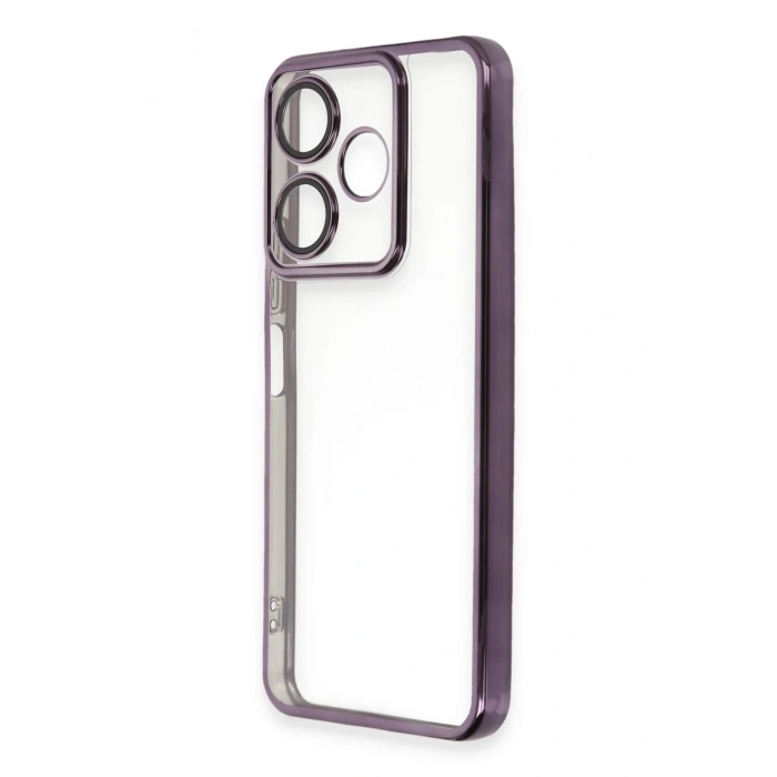 Xiaomi Redmi 13 4G Kılıf Lensli Silikon - Mor