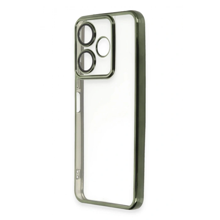 Xiaomi Redmi 13 4G Kılıf Lensli Silikon - Yeşil