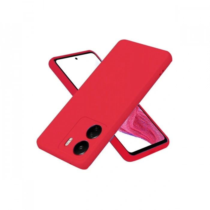 Xiaomi Redmi 13C Kılıf First Silikon - Kırmızı
