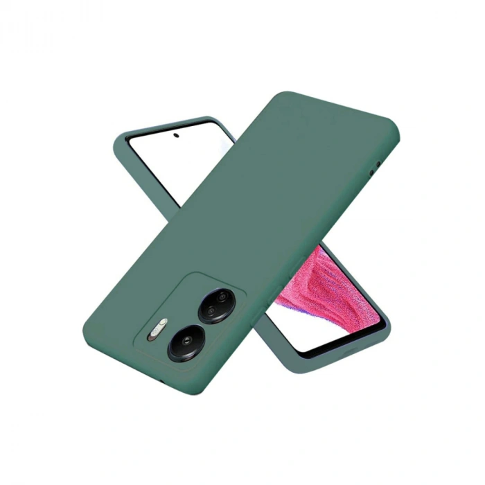 Xiaomi Redmi 13C Kılıf First Silikon - Koyu Yeşil