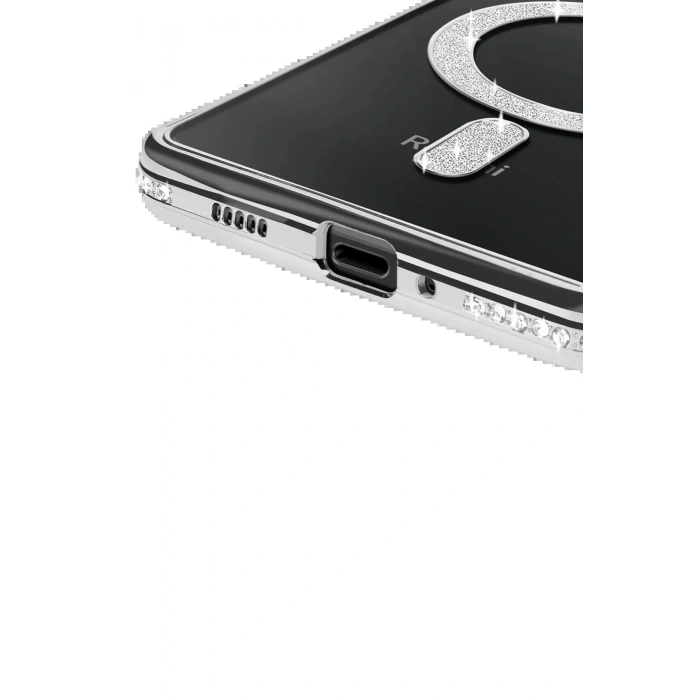 Xiaomi Redmi 14C Joke Simli Magneticsafe Kılıf - Gümüş