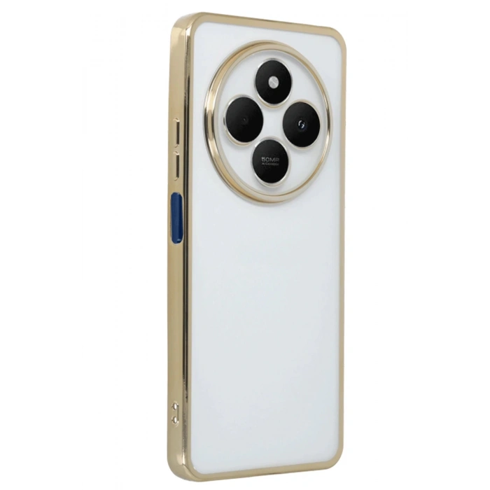 Xiaomi Redmi 14C Kılıf Lensli Silikon - Gold