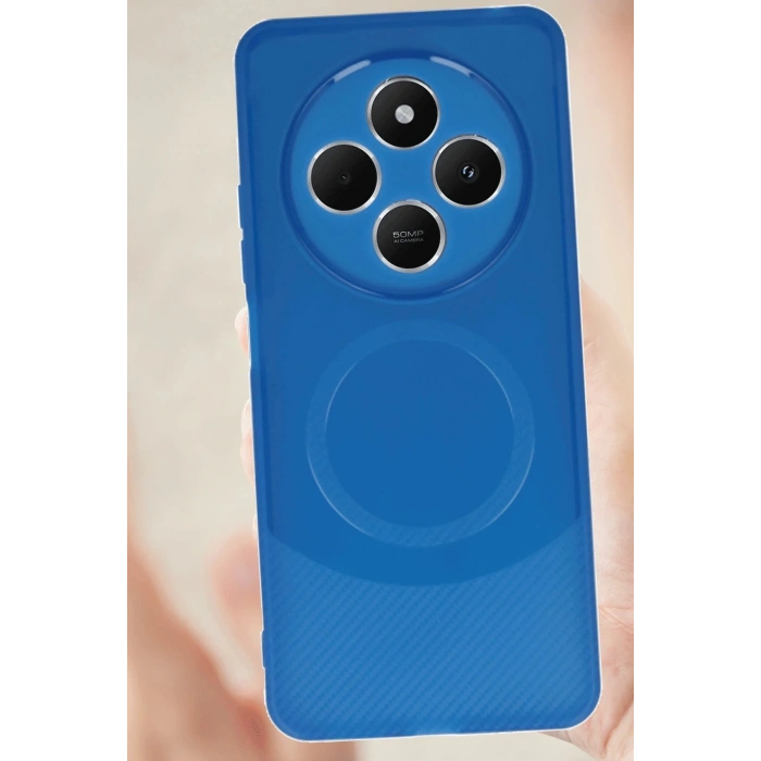 Xiaomi Redmi 14C Kılıf Maya Karbon Kapak - Lacivert