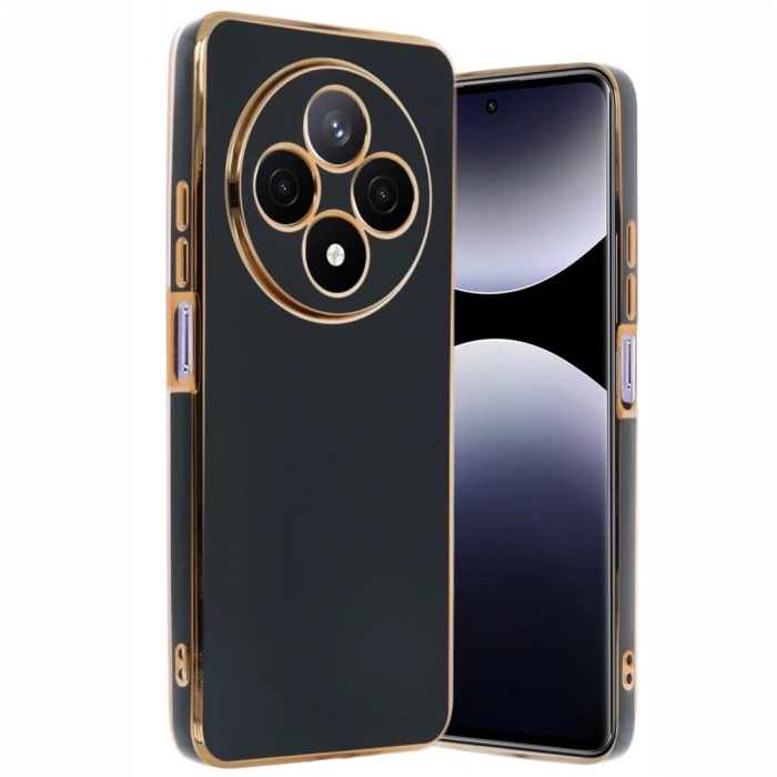 Xiaomi Redmi 14C Kılıf Volet Silikon - Siyah