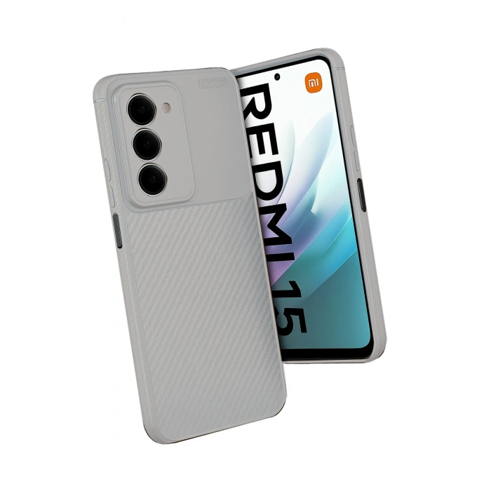 Xiaomi Redmi 15 4G Auto Focus Karbon Kapak - Gri