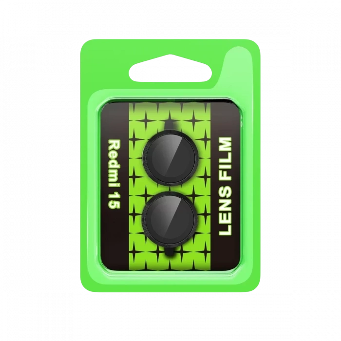 Xiaomi Redmi 15 4G Raze Metal Kamera Lens - Siyah