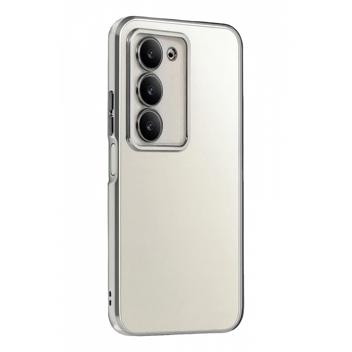 Xiaomi Redmi 15 4G Razer Lensli Silikon - Gümüş