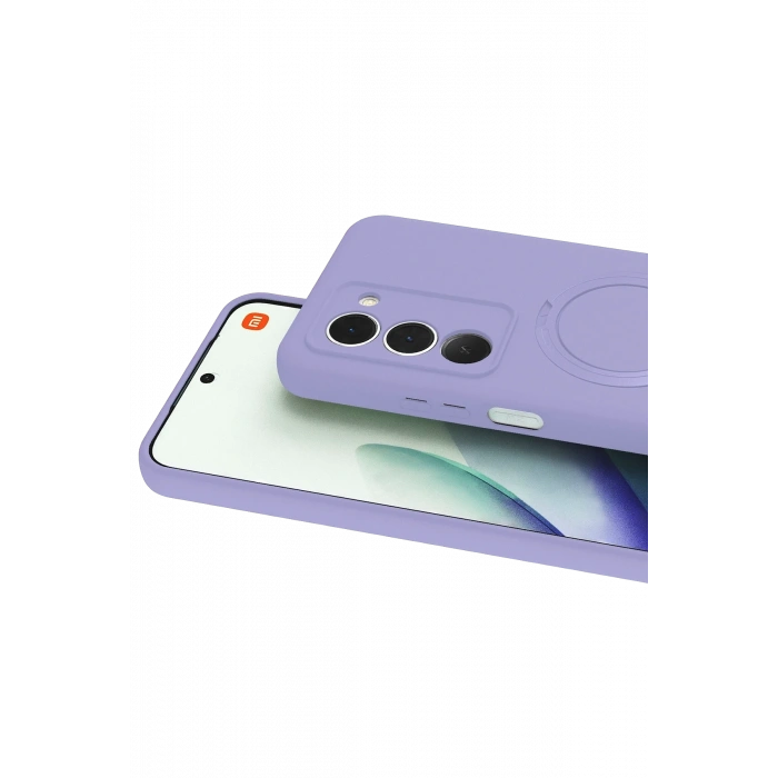 Xiaomi Redmi 15 4G Regal Magsafe Standlı Kapak - Lila