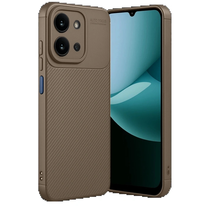 Xiaomi Redmi 15C 4G Auto Focus Karbon Kapak - Kahverengi