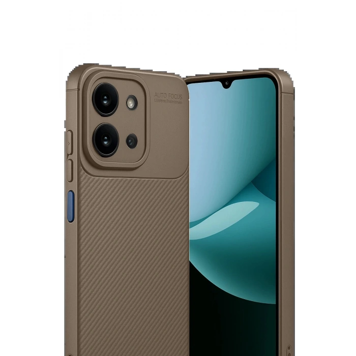 Xiaomi Redmi 15C 4G Auto Focus Karbon Kapak - Kahverengi